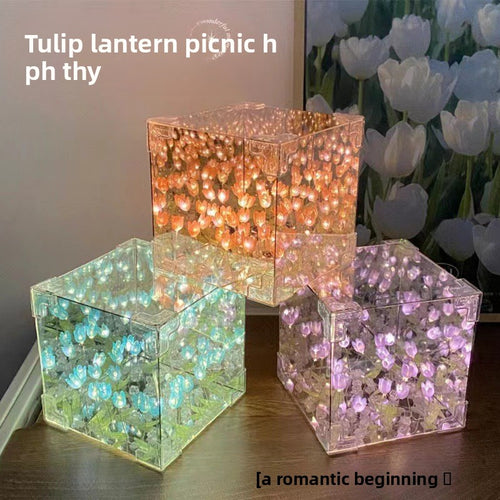 Tulip Night Light ? Aesthetic LED Flower Lamp for Bedroom, Cozy Ambient Table Decor & Gift Idea