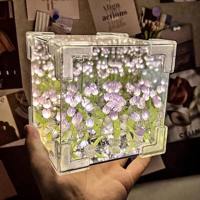 Tulip Night Light ? Aesthetic LED Flower Lamp for Bedroom, Cozy Ambient Table Decor & Gift Idea